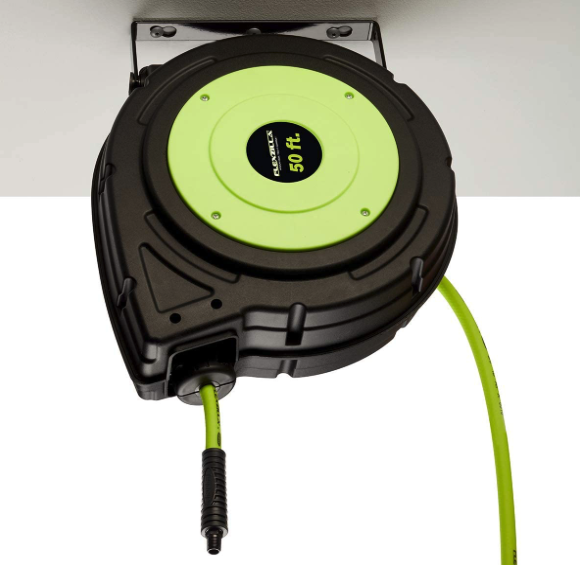 How to mount retractable air hose reel